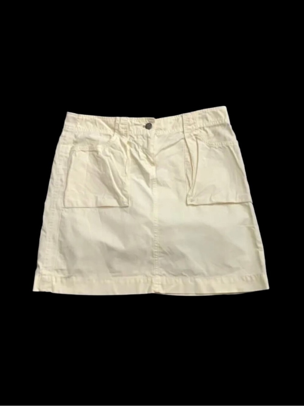 J. Crew Yellow Cotton Cargo Utility Mini Skirt Size 6